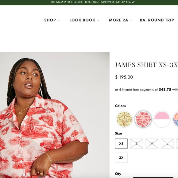 Rachel Antonoff Sopranos Tony Toile shirt 1X (XXXL) - Picture 3 of 6